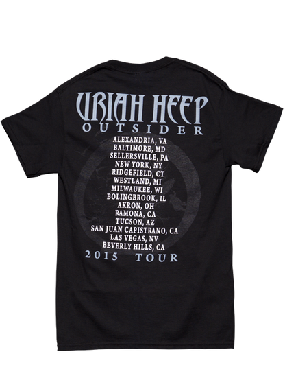 Uriah Heep "2015 Outsider Band/Itinerary" T-Shirt