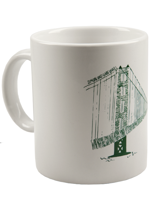 Simon and Garfunkel "Bridge Art" White Coffee Mug