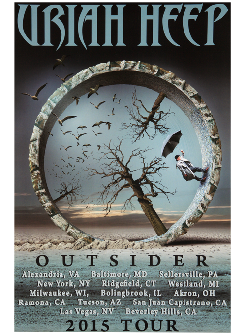 Uriah Heep "2015 Outsider" Tour Poster