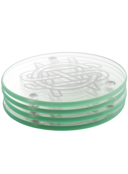 CSN "Logo" Glass Coaster Set