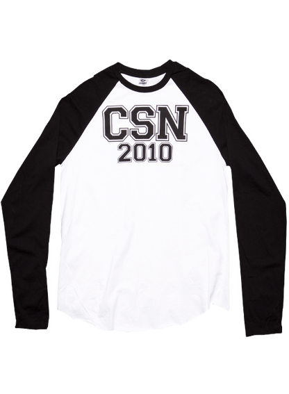 Crosby Sills and Nash "2010 Tour Itinerary" Long Sleeve Baseball Shirt