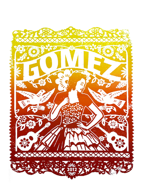 Gomez "2012 Dated Lace Lady" Poster