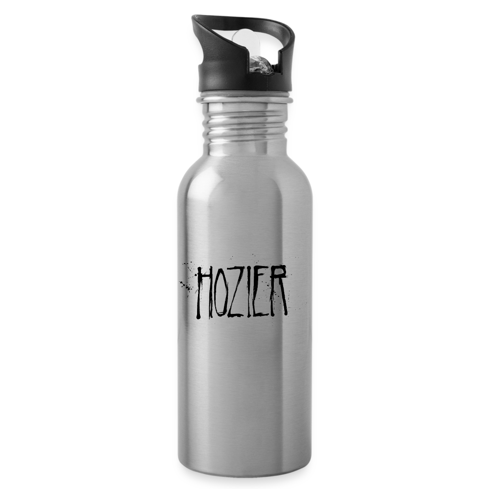 HOZIER "SPLATTER LOGO" STAINLESS WATER BOTTLE - silver