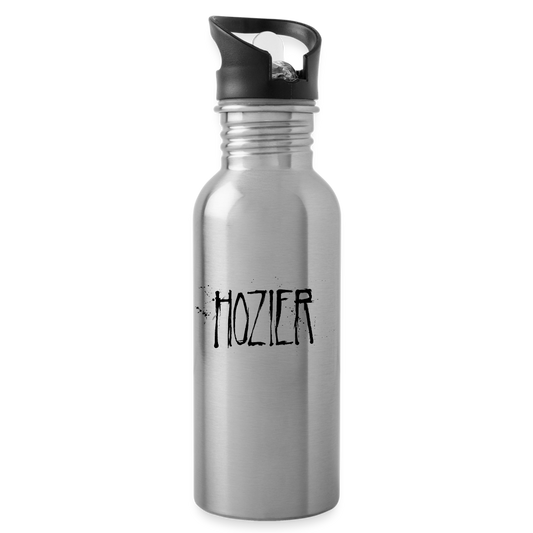 HOZIER "SPLATTER LOGO" STAINLESS WATER BOTTLE - silver