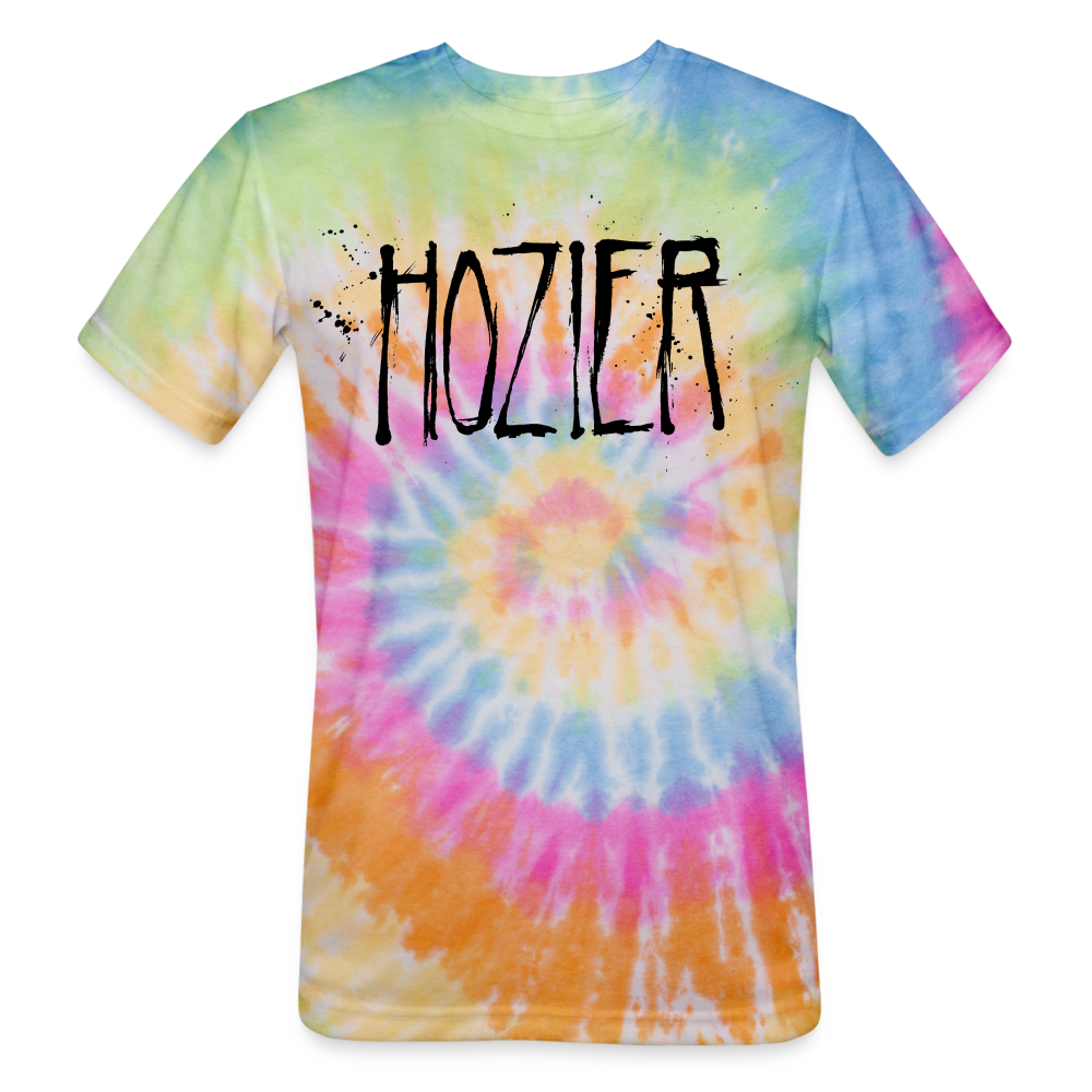 HOZIER "SPLATTER LOGO" TIE DYE - rainbow