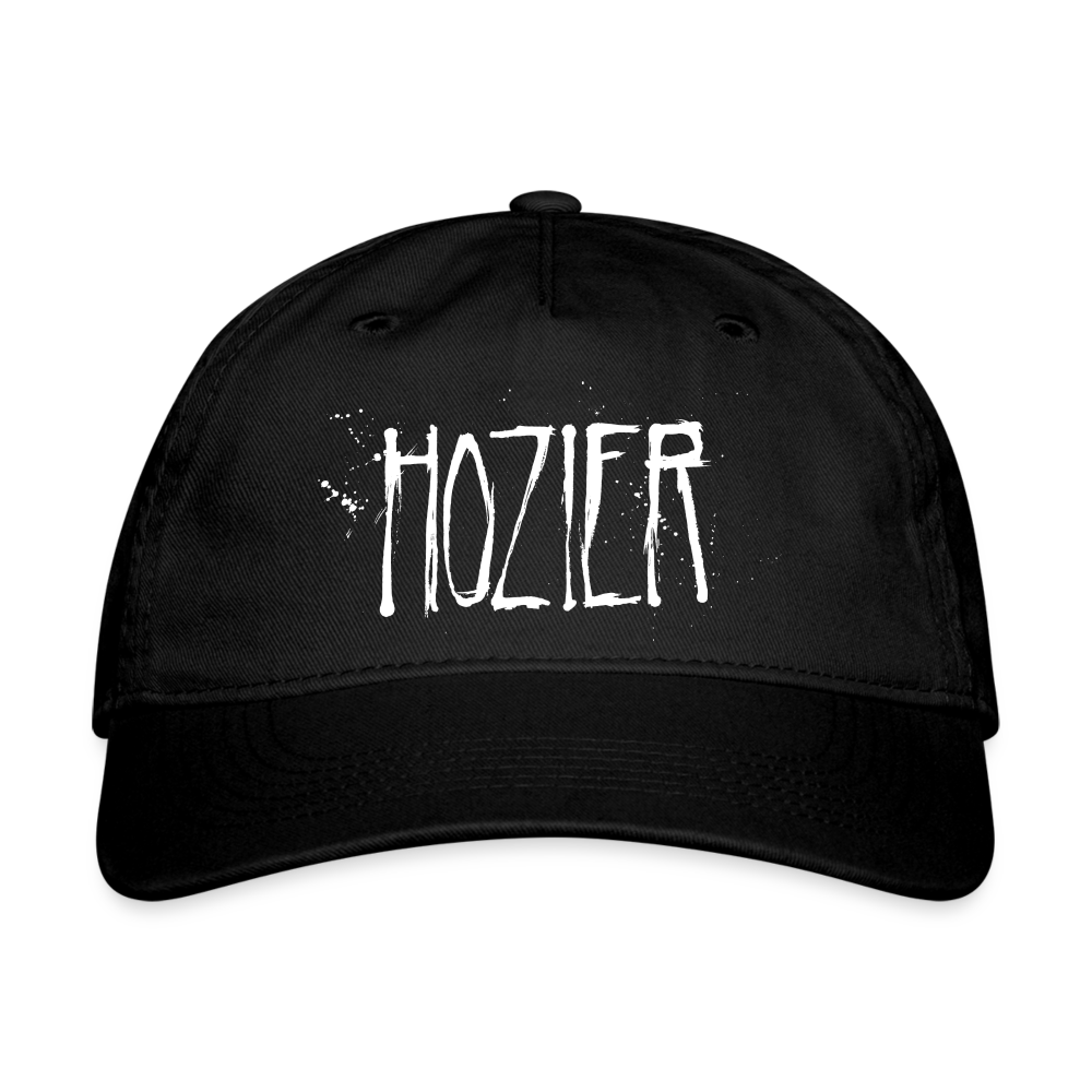 HOZIER "SPLATTER LOGO" BLACK ORGANIC CAP - black