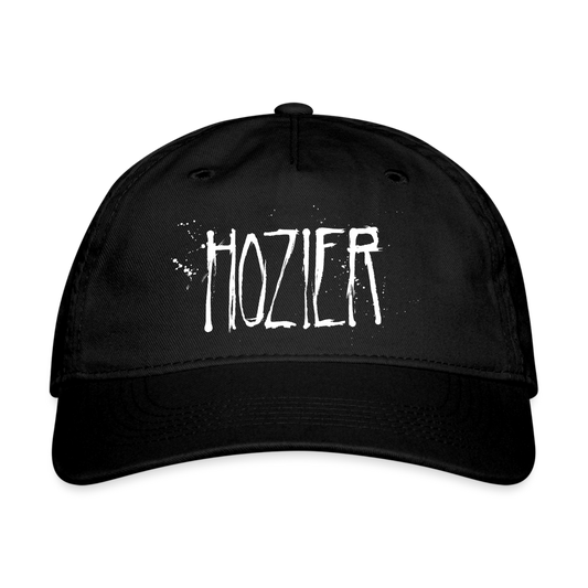 HOZIER "SPLATTER LOGO" BLACK ORGANIC CAP - black