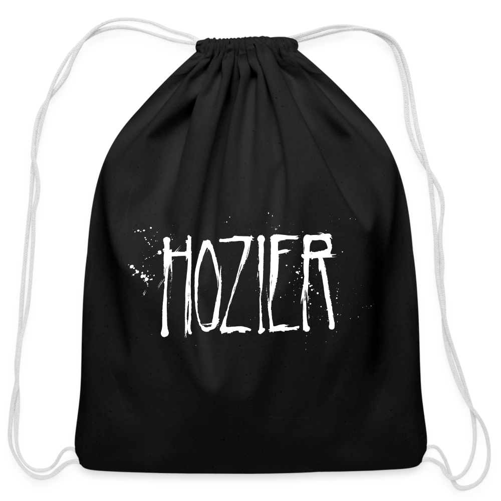 HOZIER "SPLATTER LOGO" DRAWSTRING BAG - black