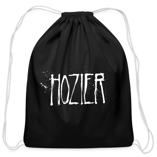 HOZIER "SPLATTER LOGO" DRAWSTRING BAG - black